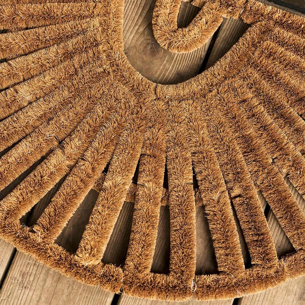 Half moon scraper doormat
