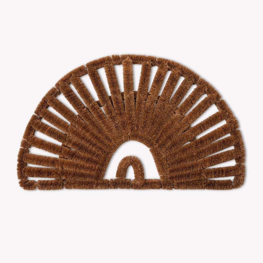 Half moon scraper doormat