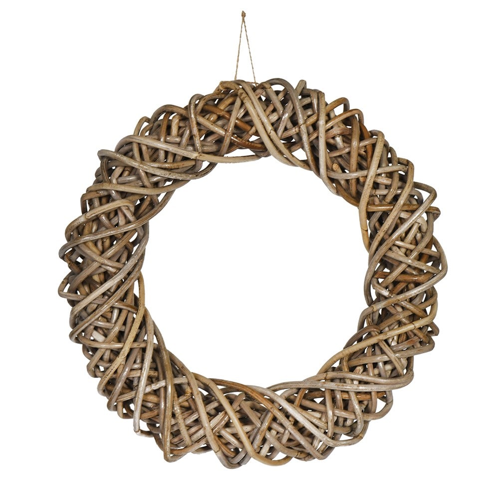 Rattan door wreath 