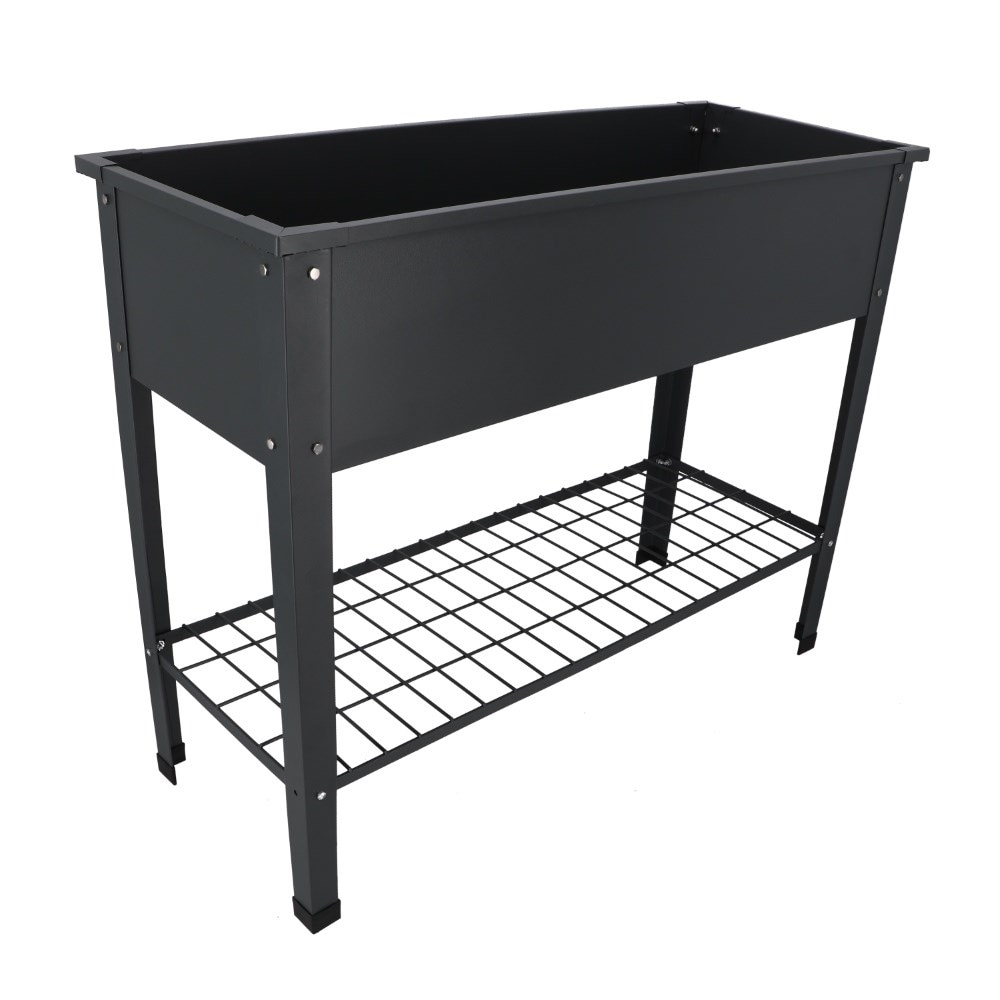 Graphite metal raised bed