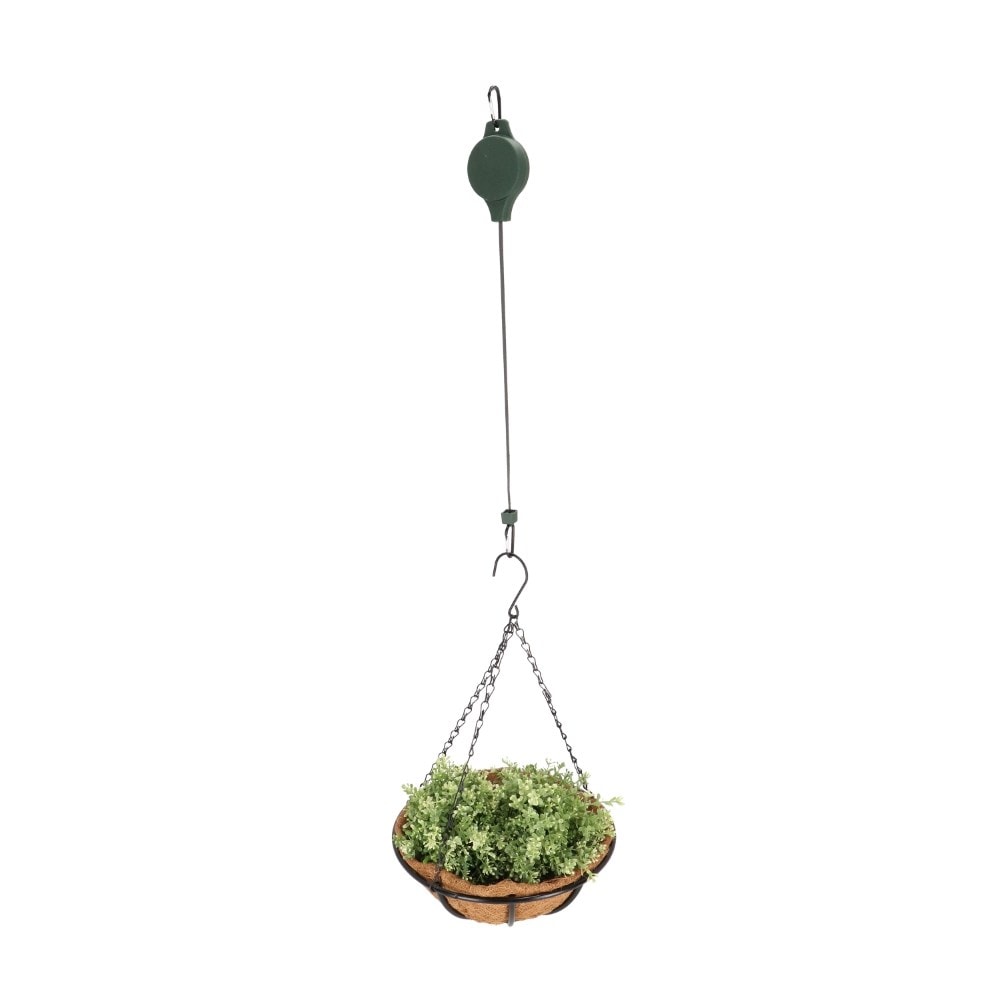 Hanging basket pulley