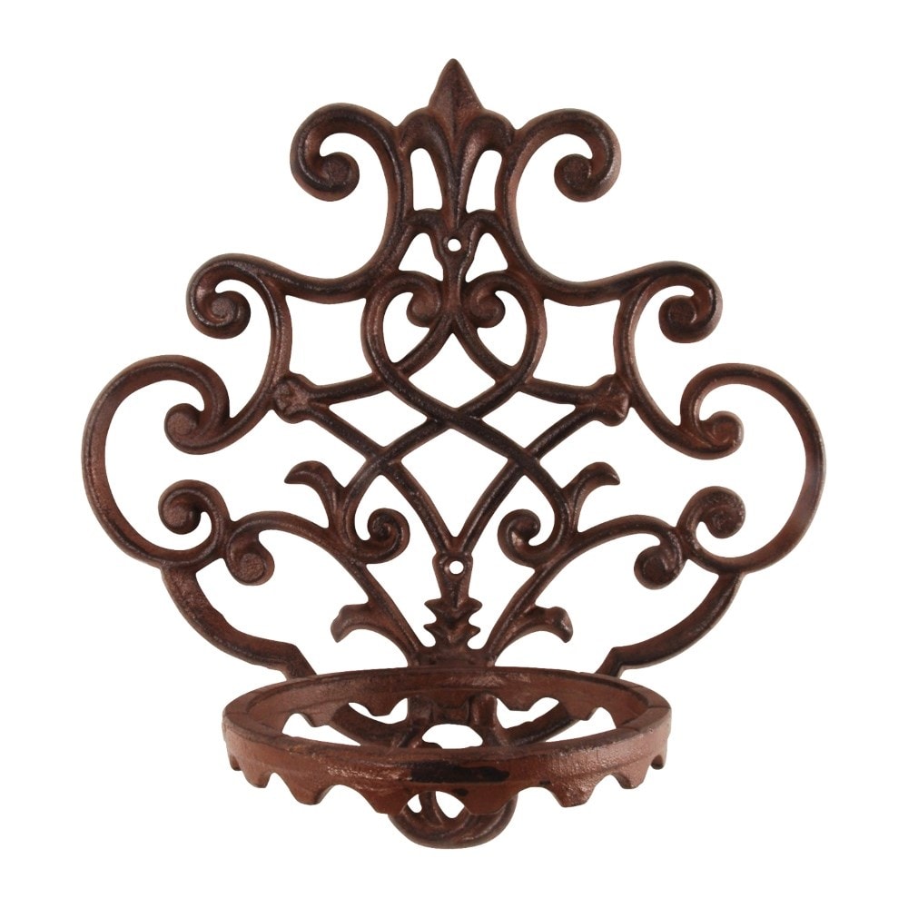 Cast iron wall mounted pot holder