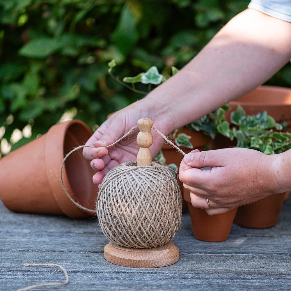 Twine holder dispenser with twine - natural 