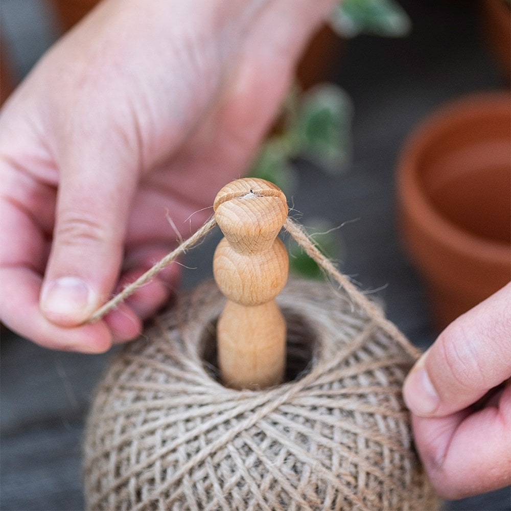 Twine holder dispenser with twine - natural 