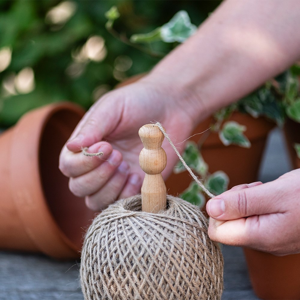 Twine holder dispenser with twine - natural 