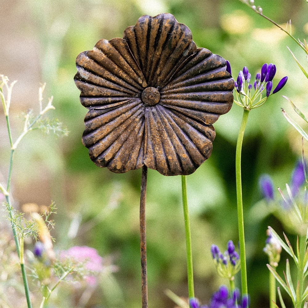 Rusted poppy stake