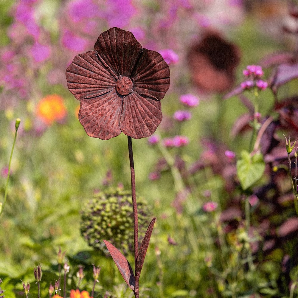 Rusted poppy stake