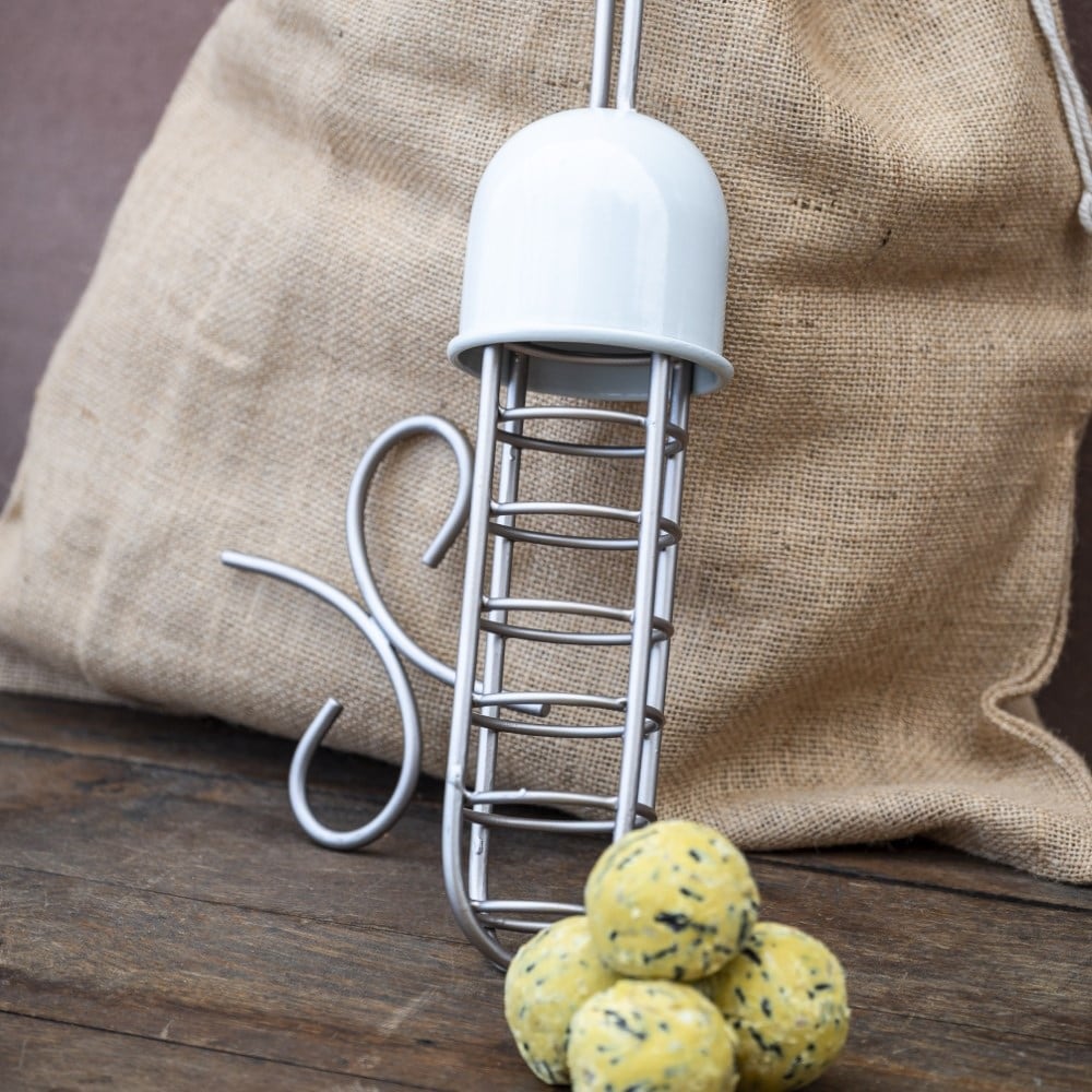 Garden bird fat ball feeder gift set