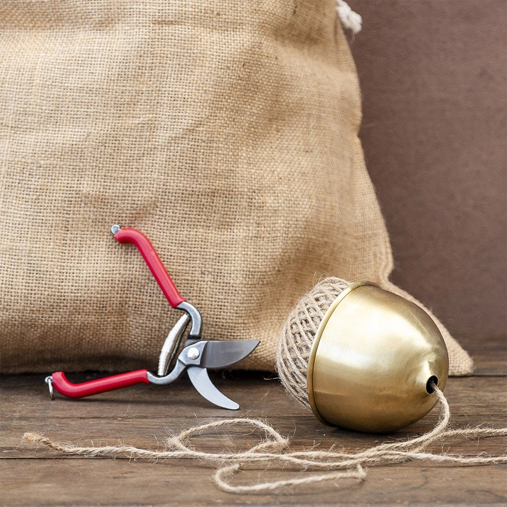 The garden tidy twine & snips kit - brass