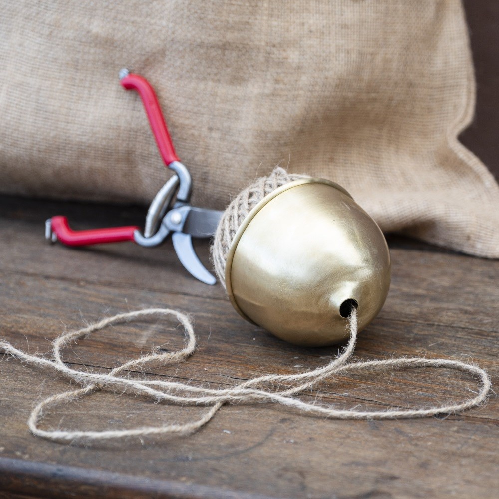 The garden tidy twine & snips kit - brass