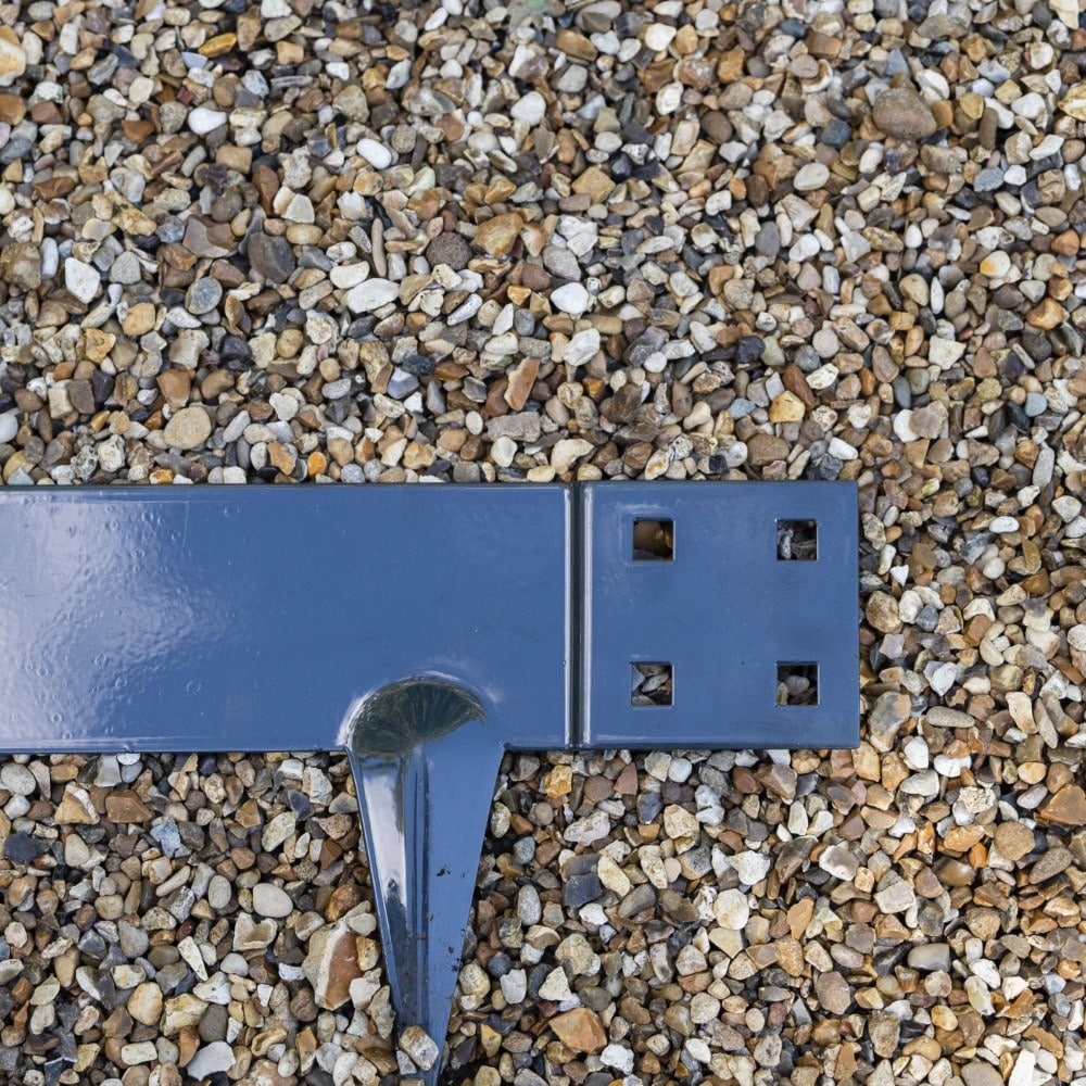 Powder coated steel flexible garden edging - anthracite grey