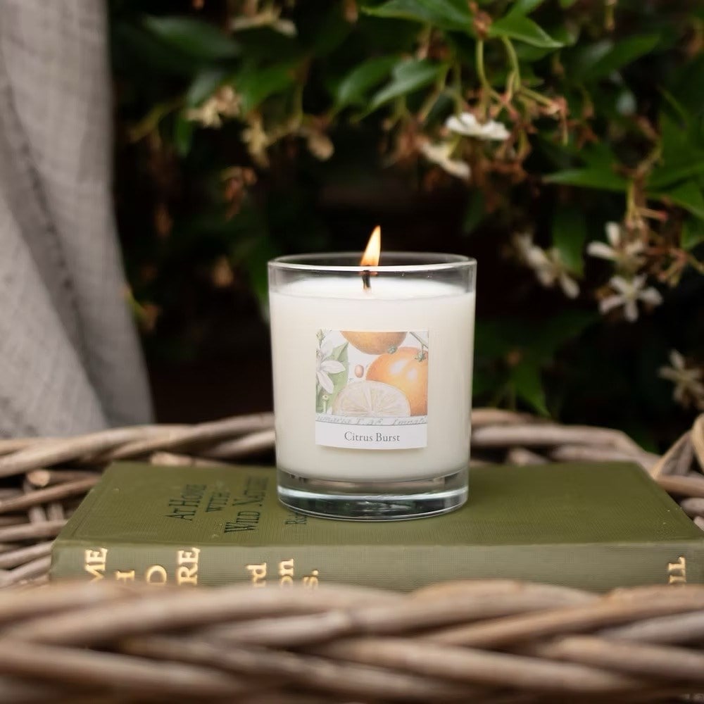 RHS Classic glass candle - citrus burst