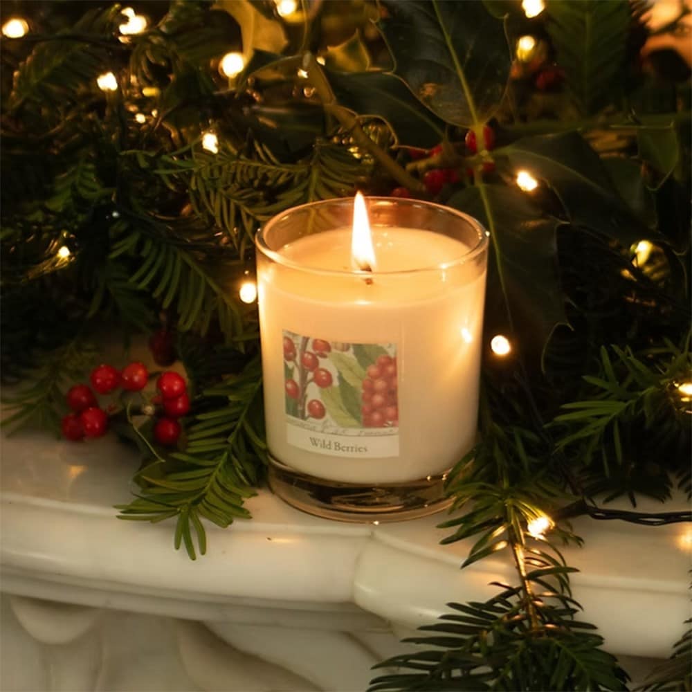 RHS Classic glass candle - wild berries