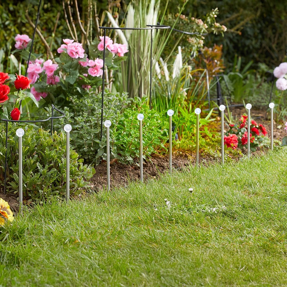 Solar glow stake lights