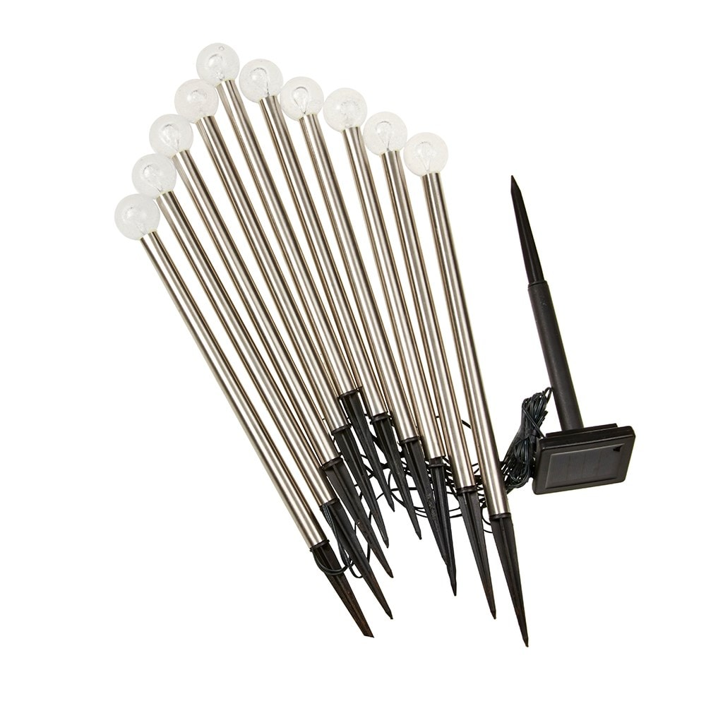 Solar glow stake lights