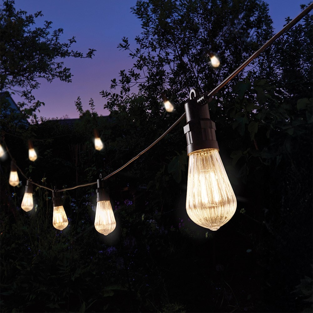 Fluted festoon string lights