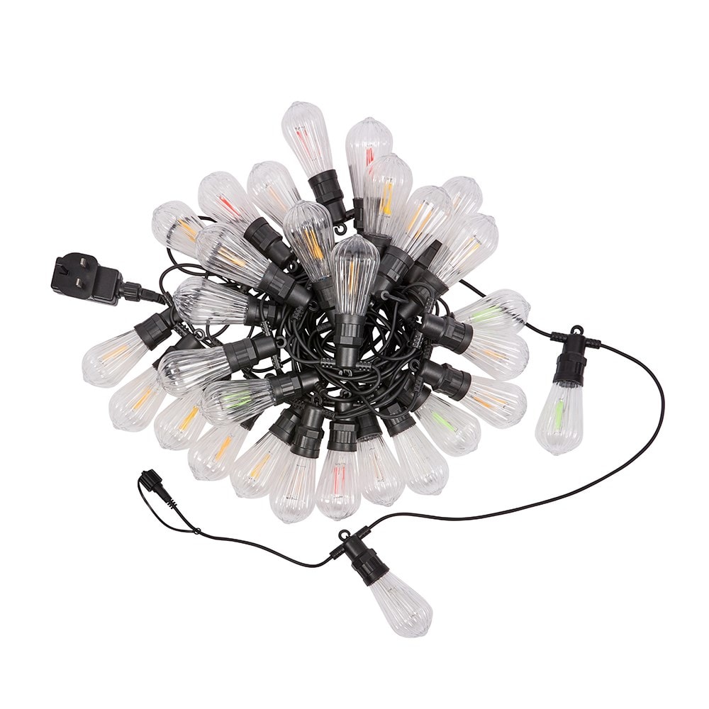 Fluted festoon string lights