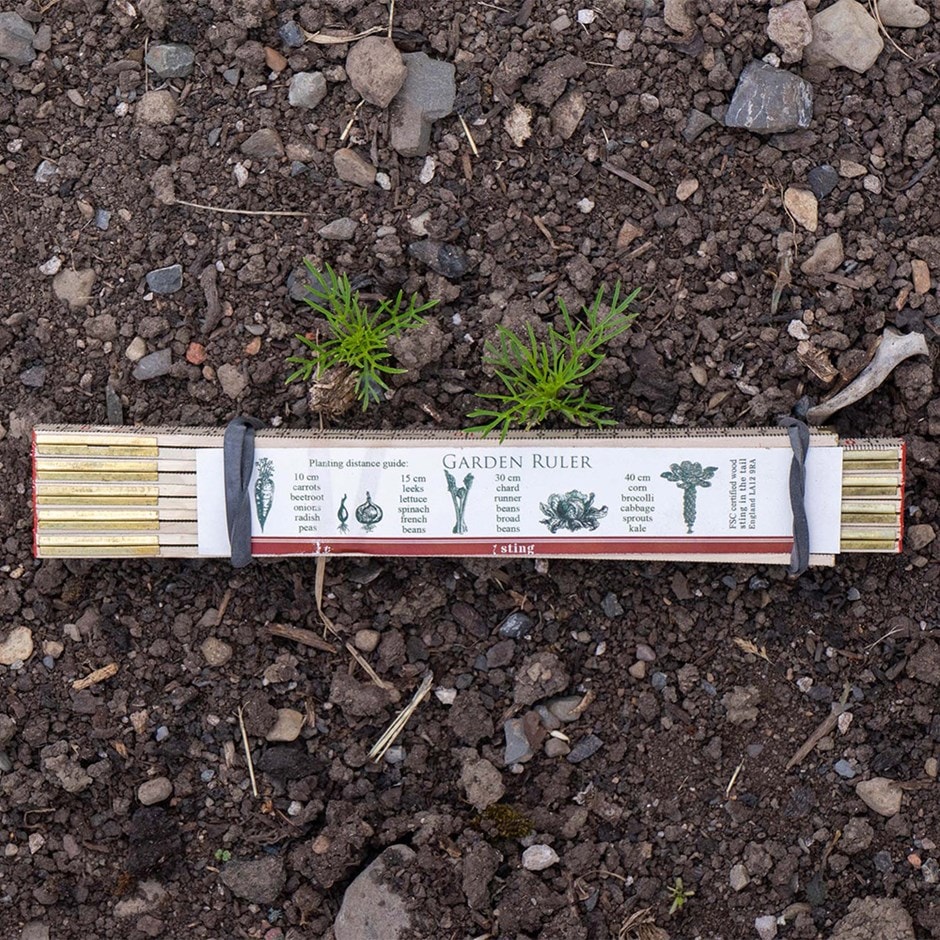 Folding garden planting ruler