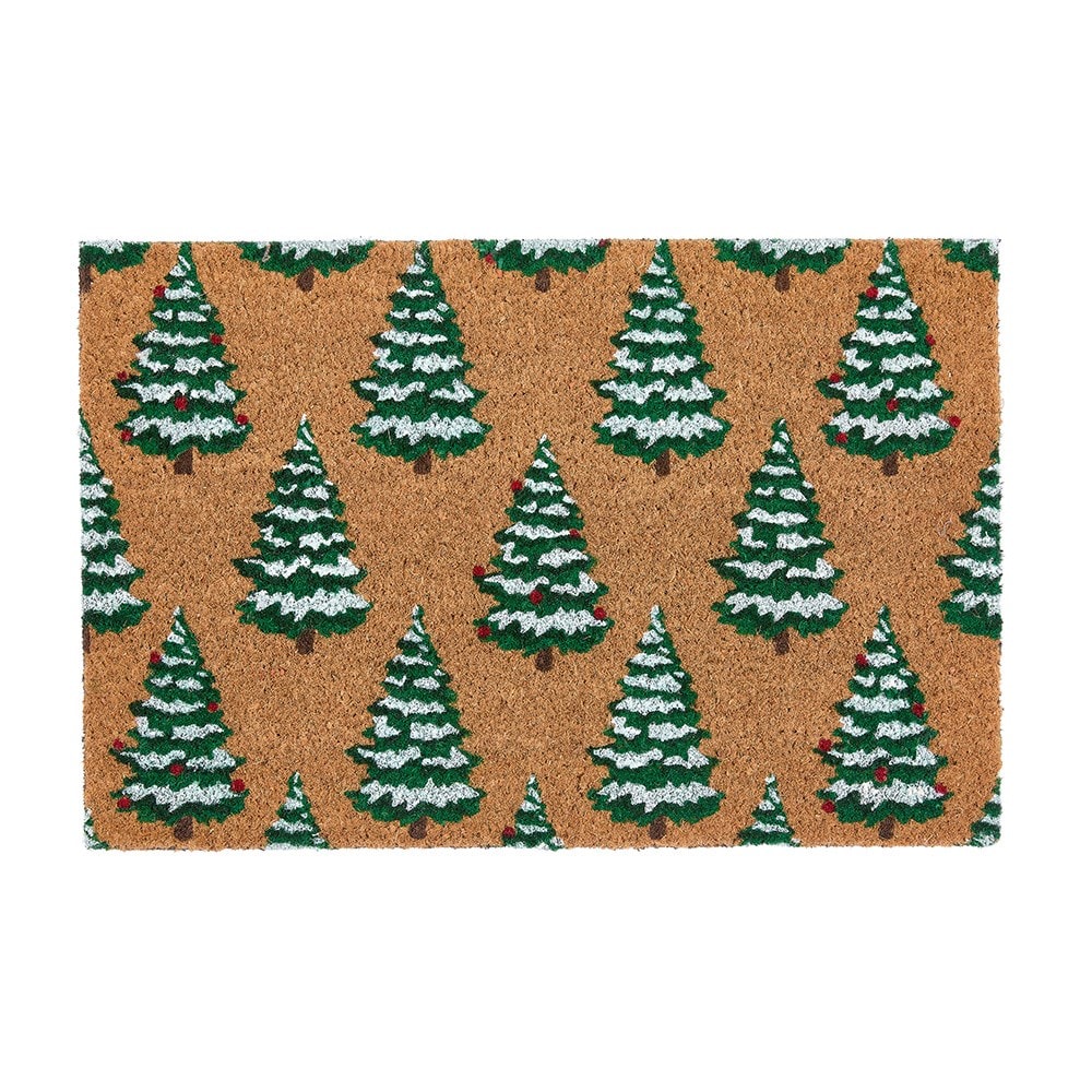 Christmas trees doormat