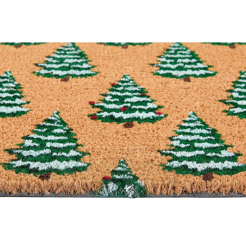Christmas trees doormat