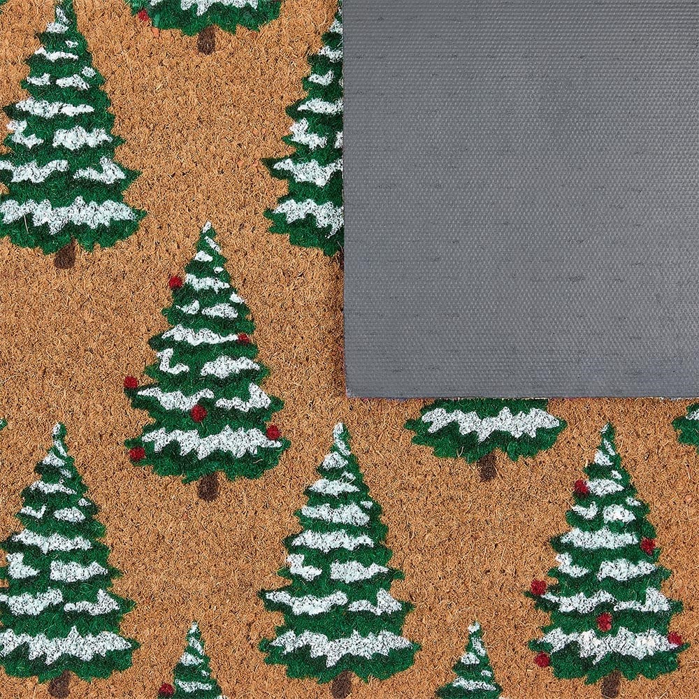 Christmas trees doormat