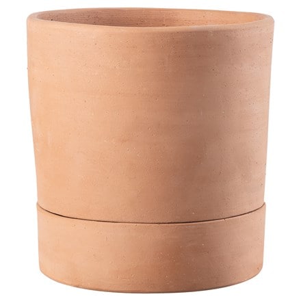 Italian straight edge terracotta plant pot