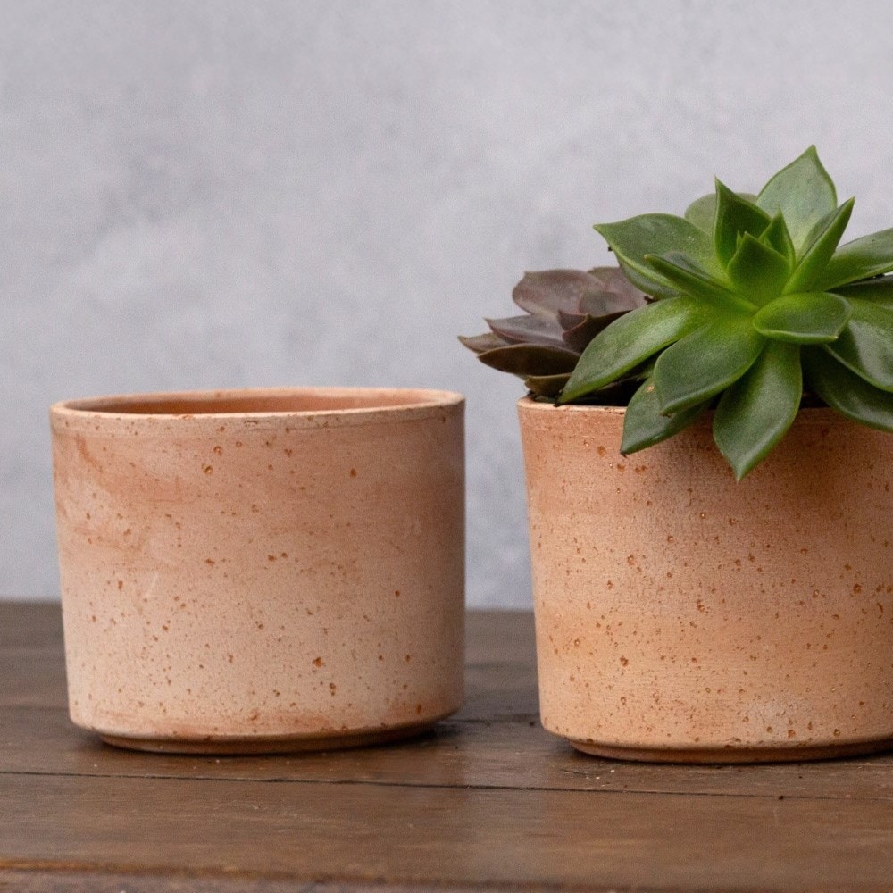 Mini textured terracotta pot