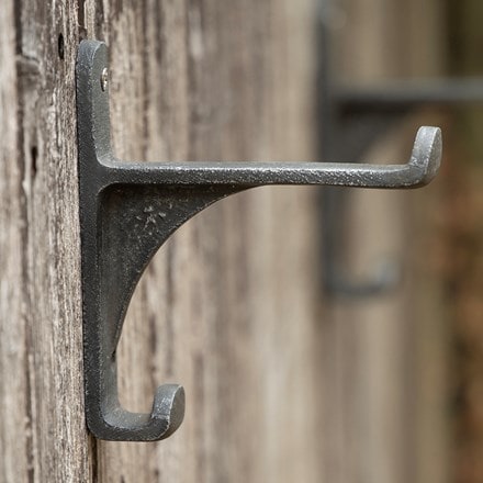 Wall tray brackets with hanging hook - set of two