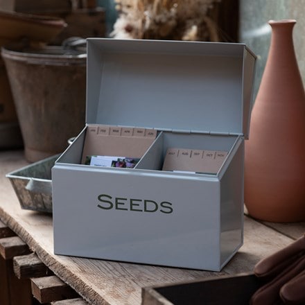 Calendar seed storage box