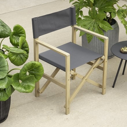 Grey director's chair