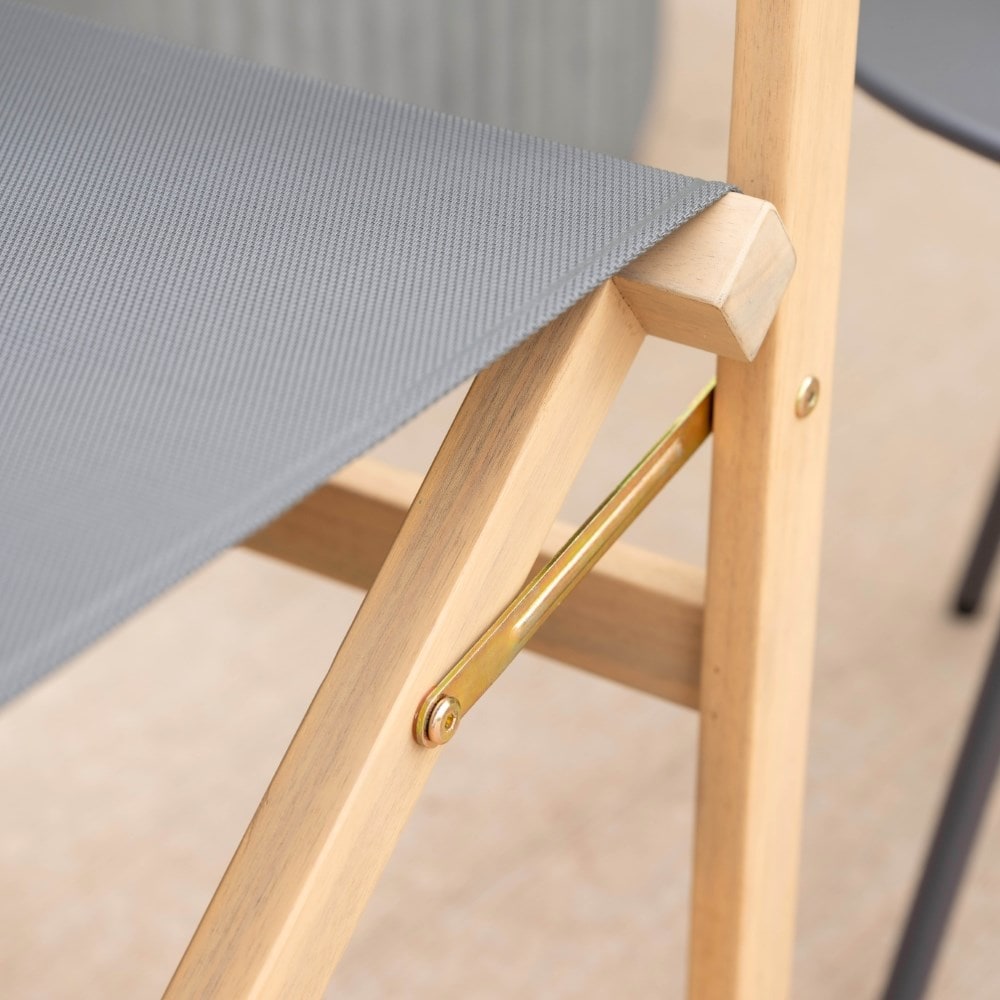 Grey director's chair