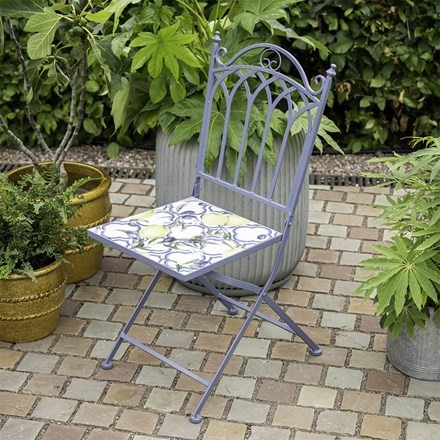 Lemon tile bistro set