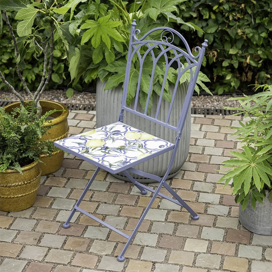 Lemon tile bistro set