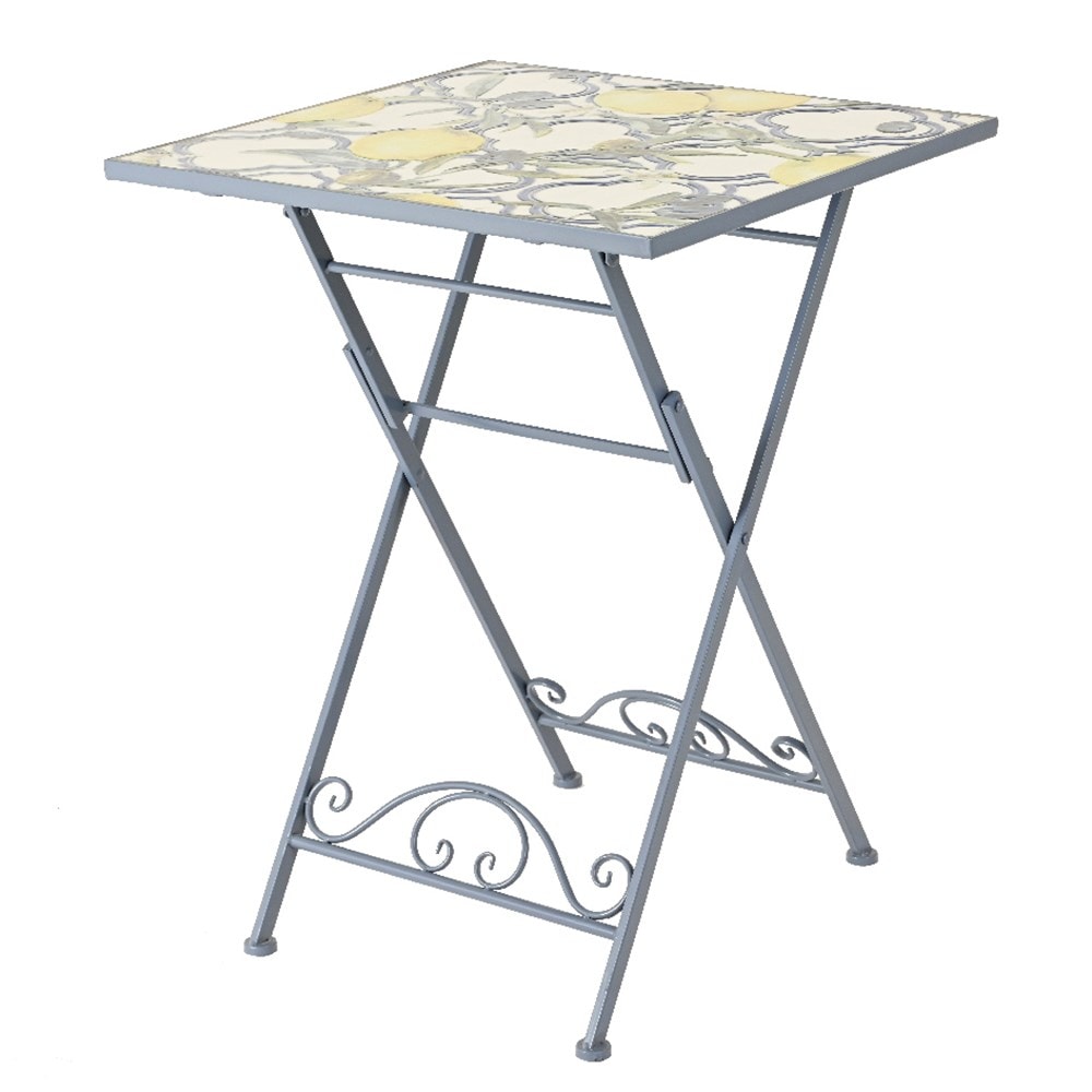Lemon tile bistro set