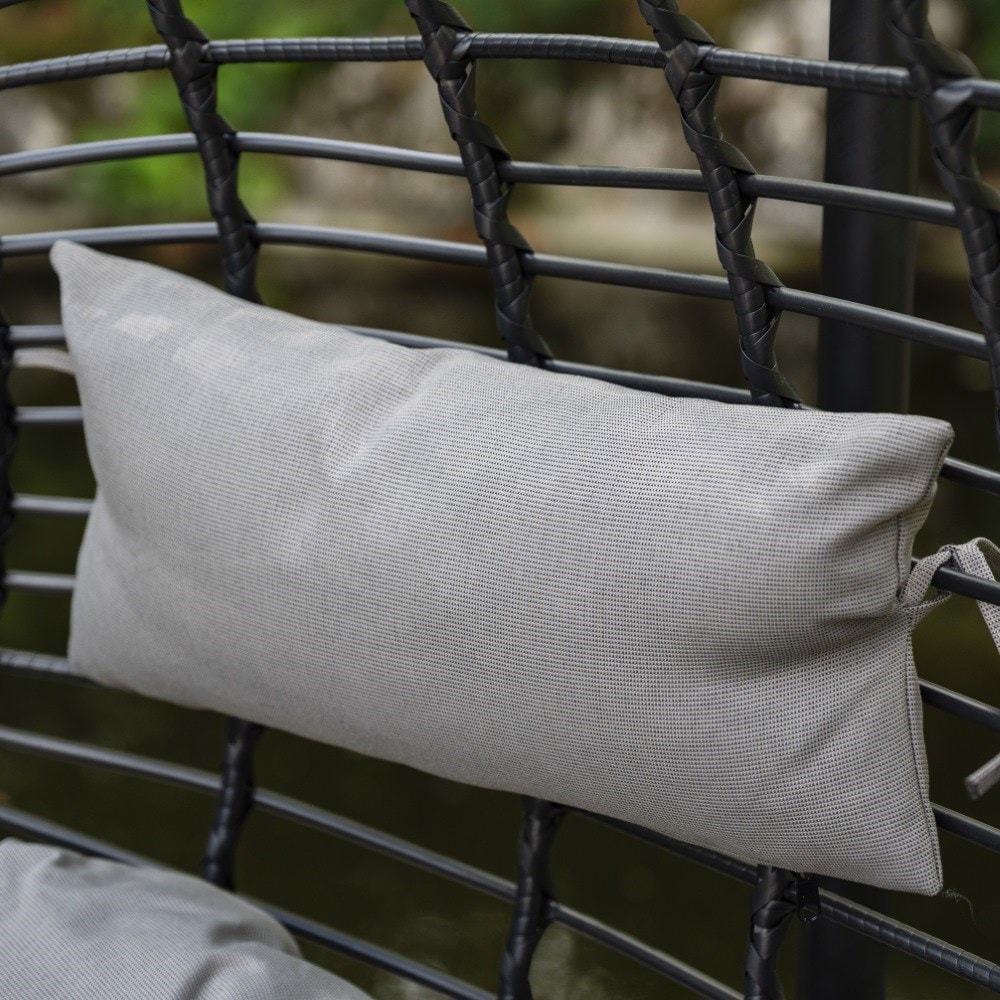 Black double hanging chair