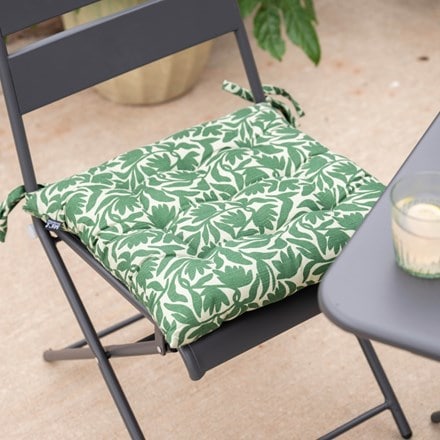 Green printed seat pad
