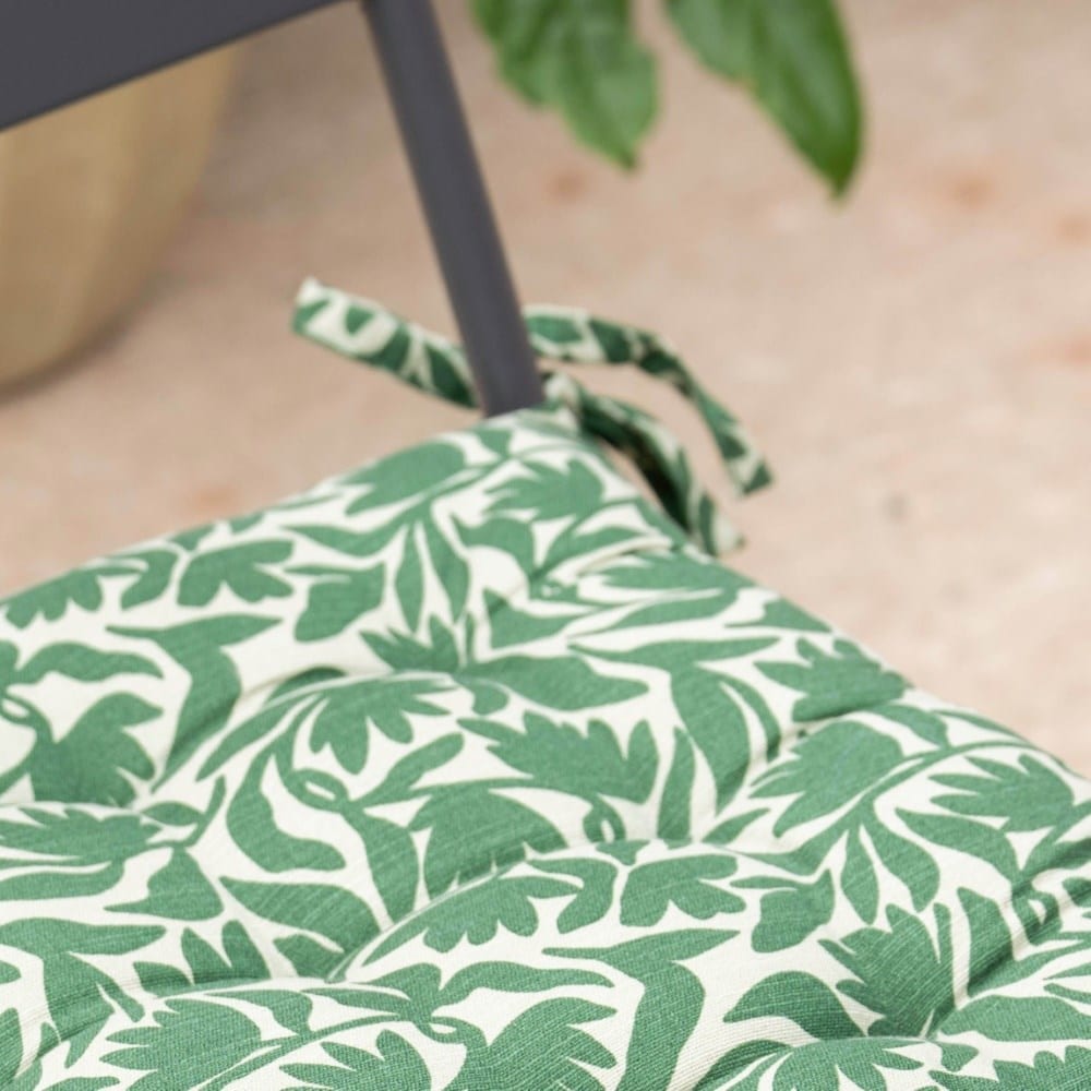 Green printed seat pad