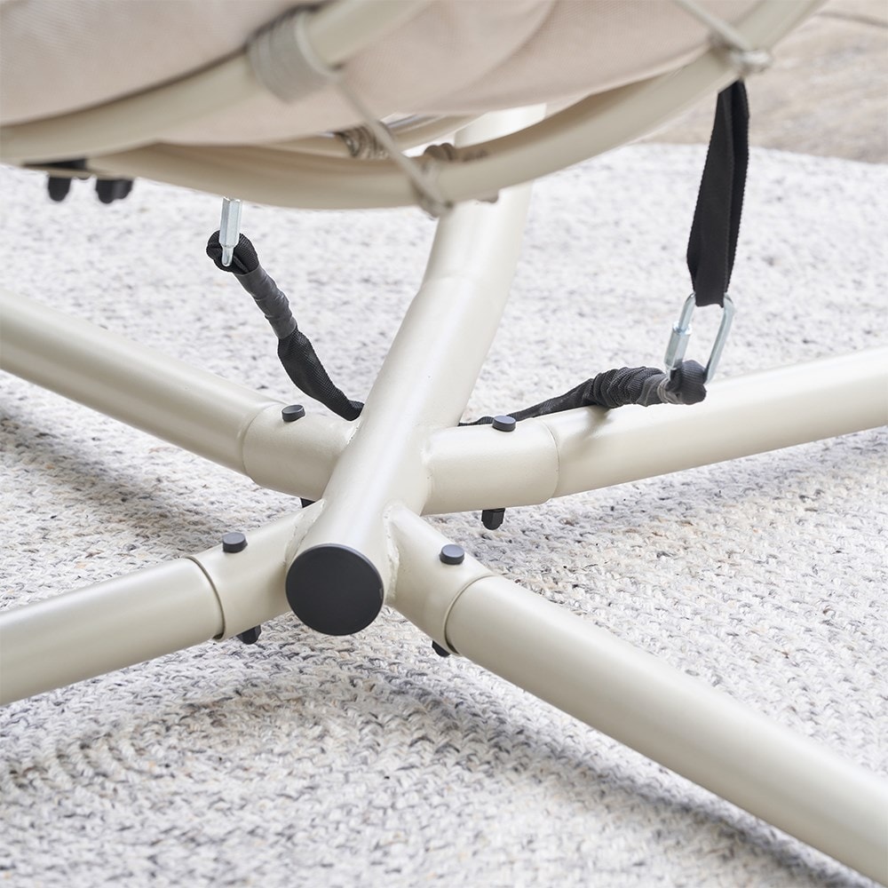 Lyon double hanging chair - putty