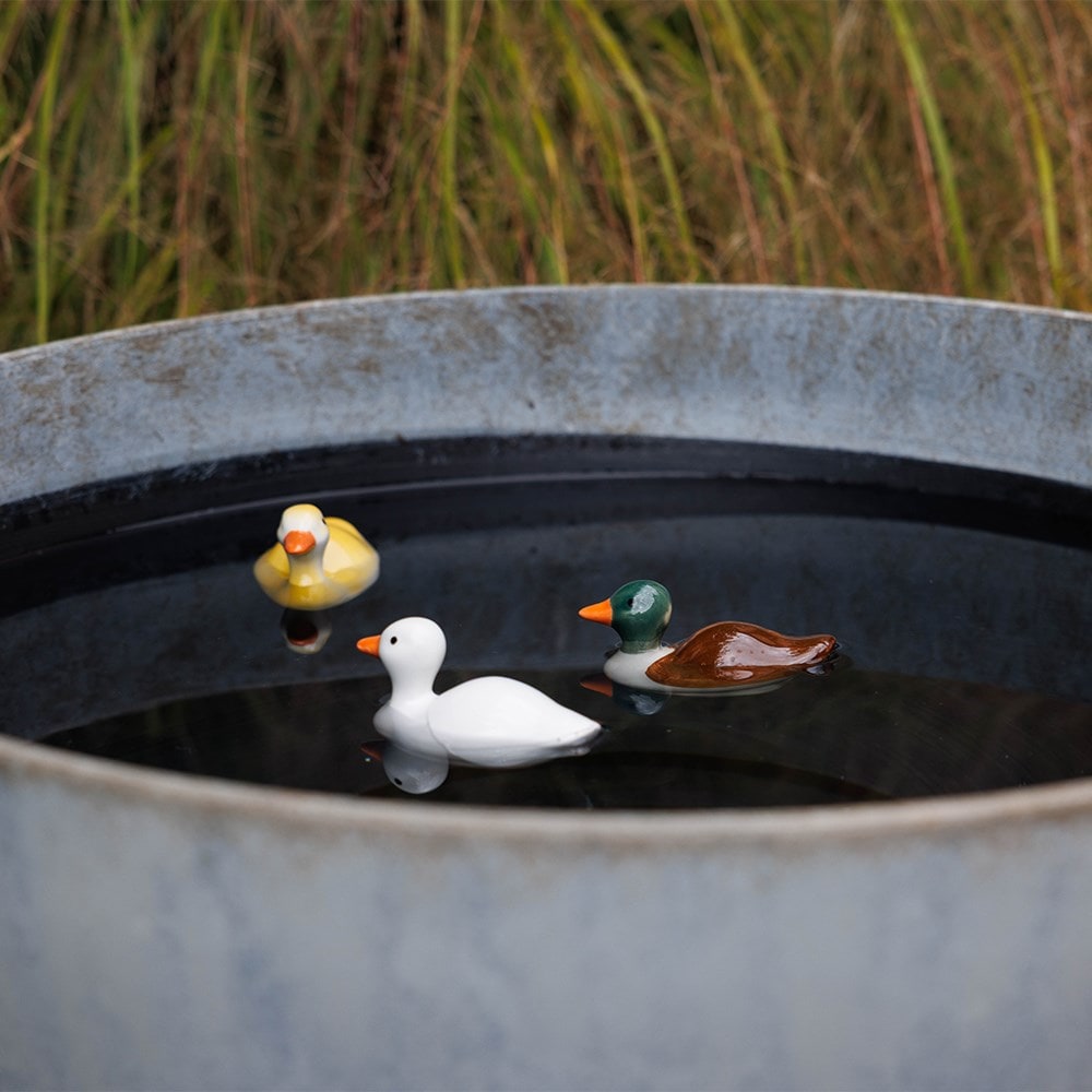 Set of 3 floating porcelain birds