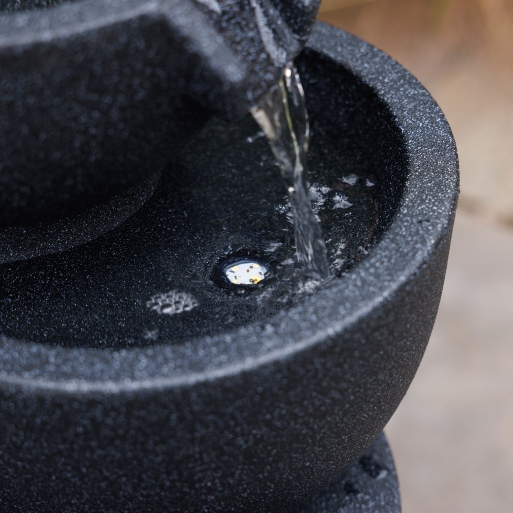Towered bowl water feature