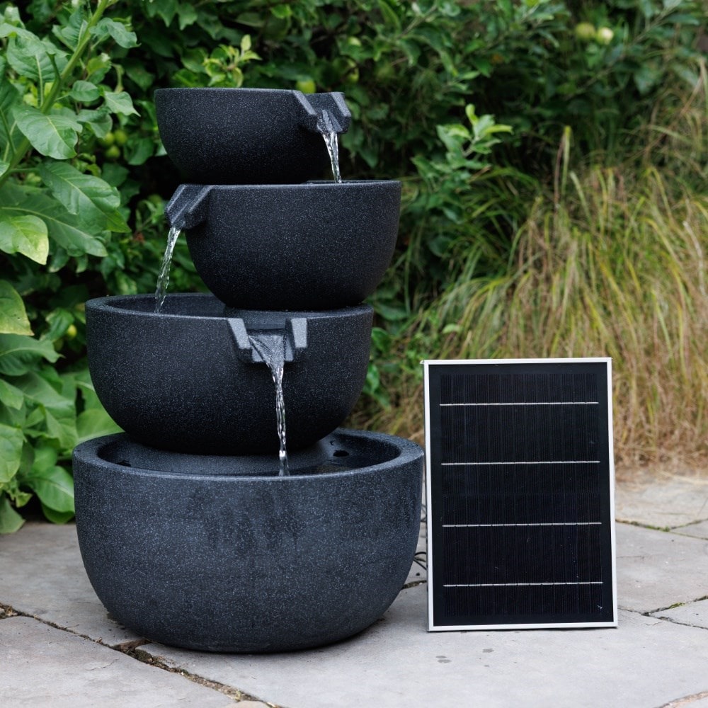 Towered bowl water feature