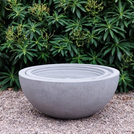 Stone effect bowl water feature