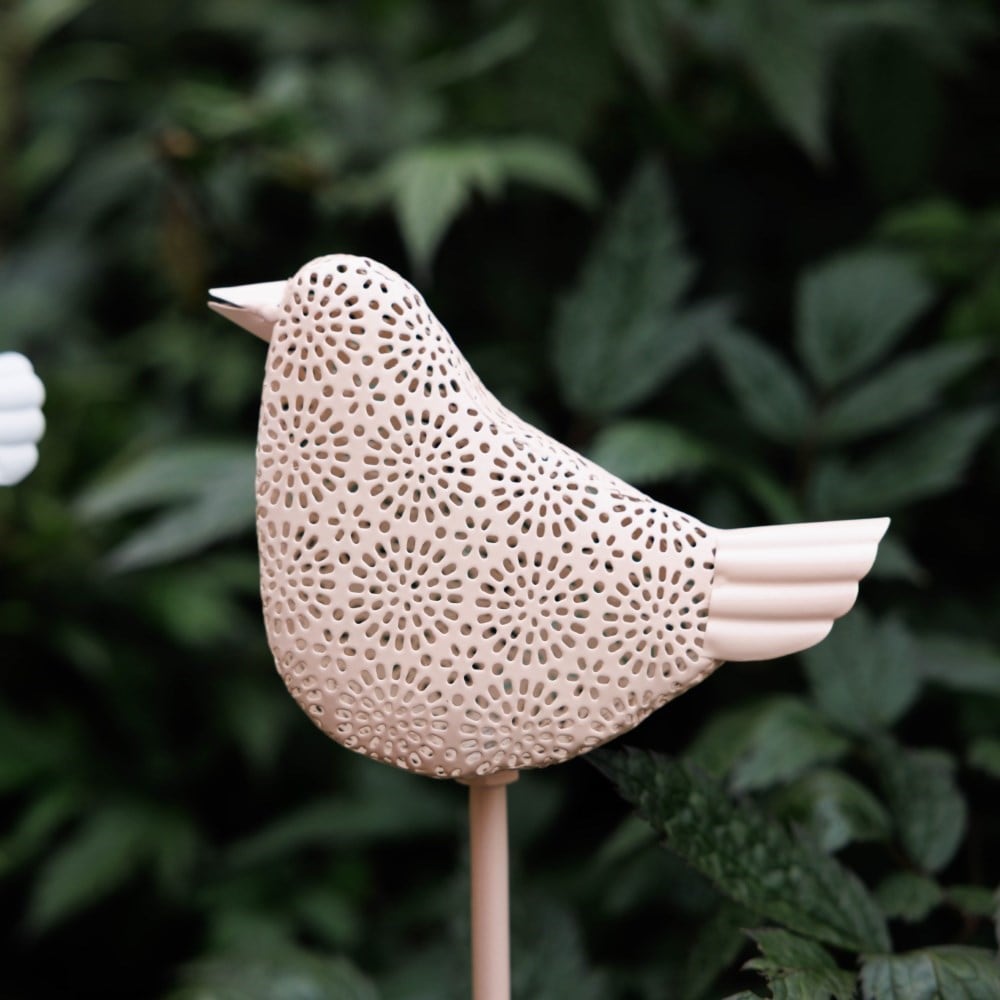 Set of four solar bird lights 