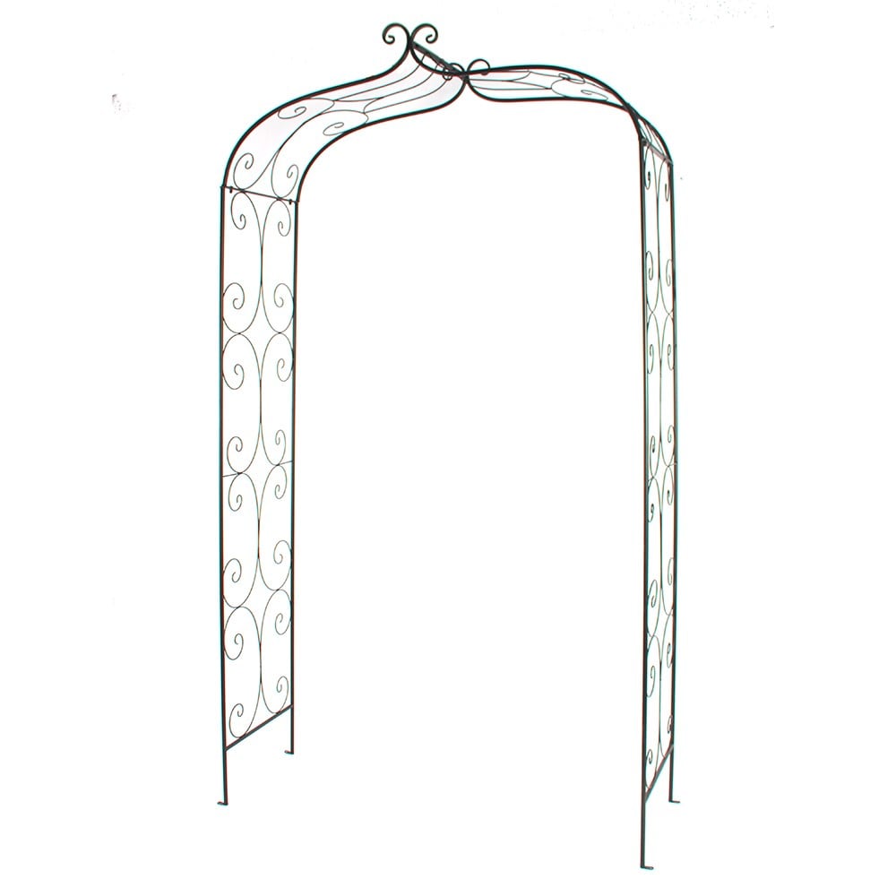 Traditional scroll arch - black