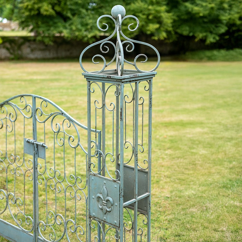 Antique garden gate - verdigris