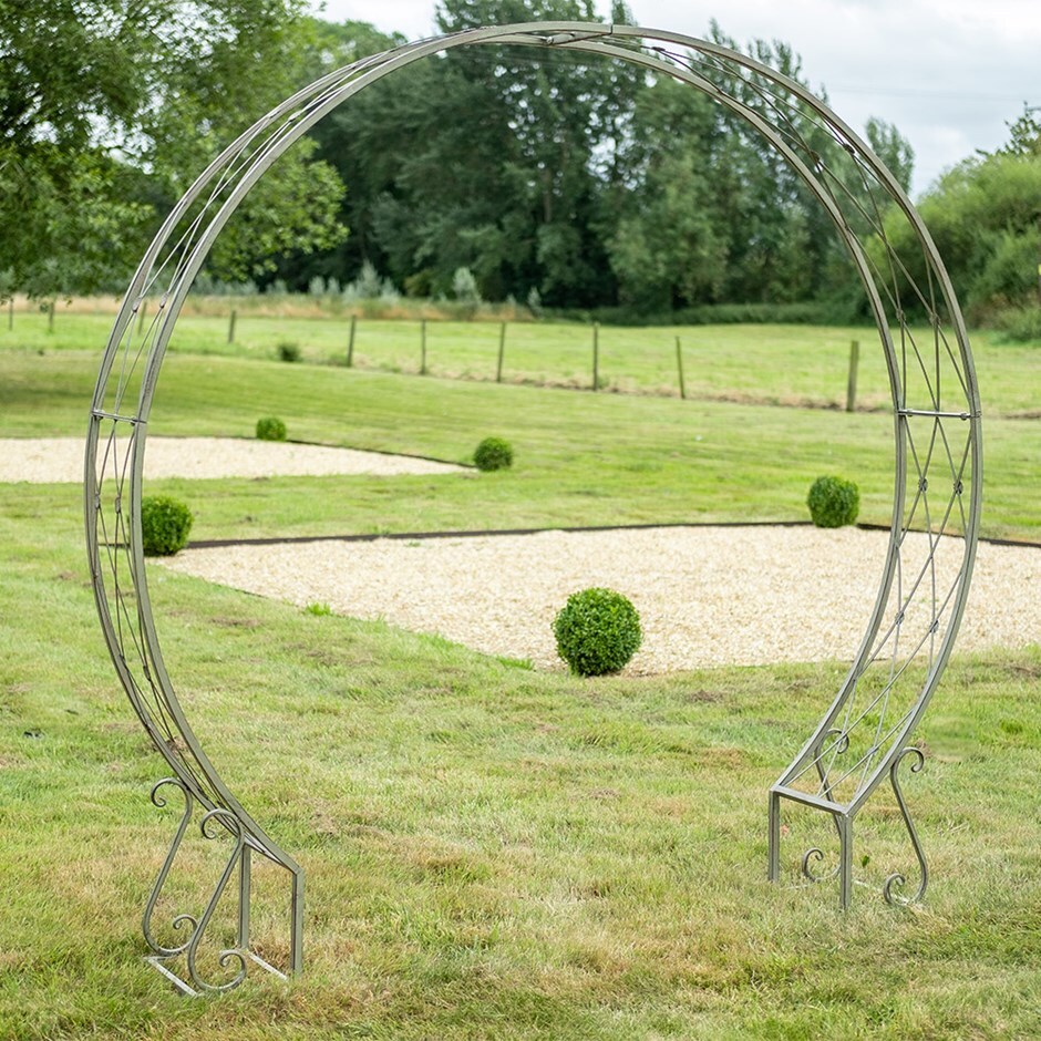 Round moon arch - mottled green