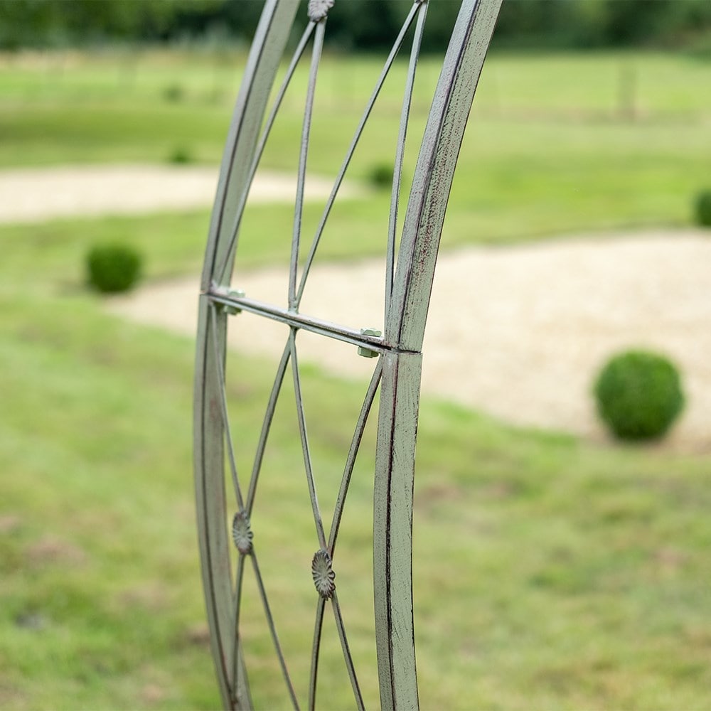 Round moon arch - mottled green