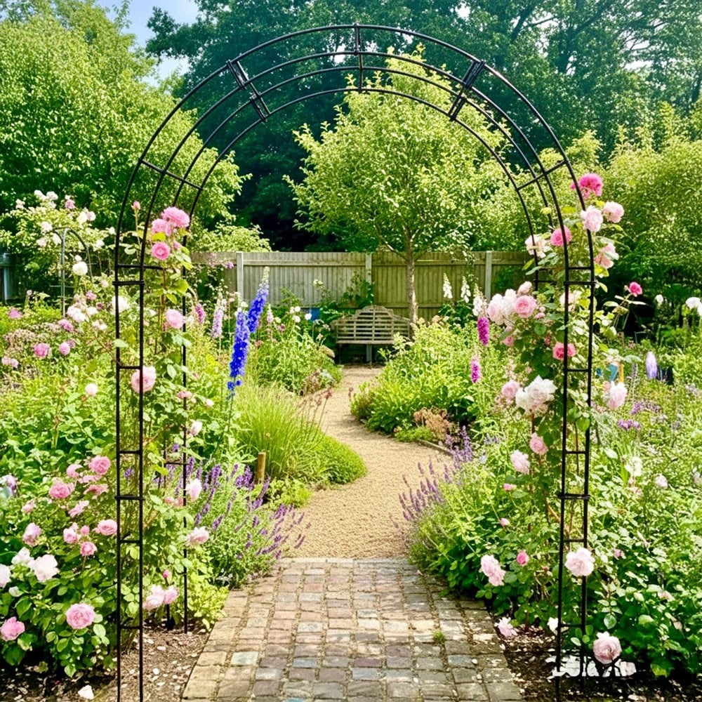 Rose garden arch - black