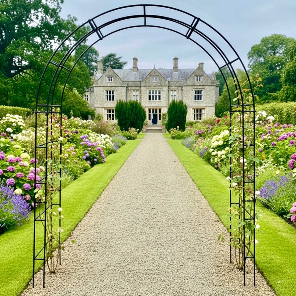 Rose garden arch - black