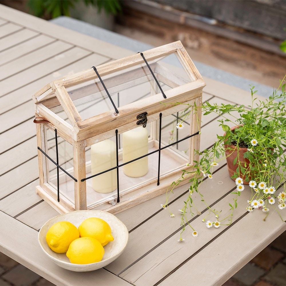 Set of two greenhouse lanterns